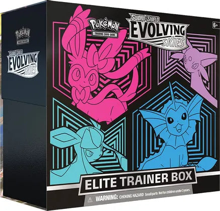 Pokemon: Evolving Skies Elite Trainer Box - Glaceon/Vaporeon/Sylveon/Espeon